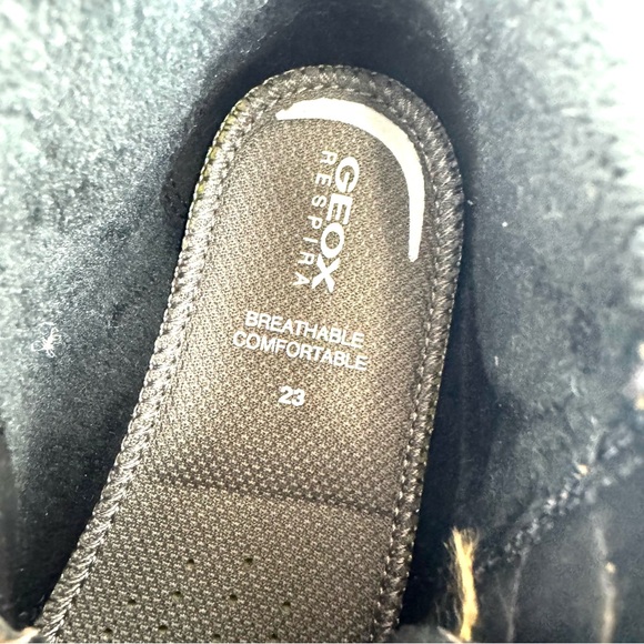 Geox Gisli Trainers 2.0 Booties Sneakers Tan & Black Kid's Toddler US Sz 7 Shoes - Picture 7 of 8